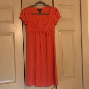 🧡 Chadwick’s babydoll dress.  Sz8P.  Beautiful coral with empire waist.
